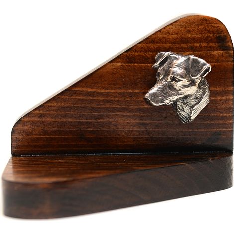 Bougeoir en bois en forme de Jack Russell Terrier, porte-bougie chauffe-plat, hommage canin par Art-Dog (1/5)