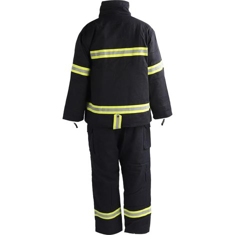 Combinaison de sécurité Ignifuge, Coton Ignifuge, Combinaison Réfléchissante Haute visibilité avec Conception à Quatre Couches pour Vêtements de Travail dans des Environnements Extrêmes (XL) (1/5)