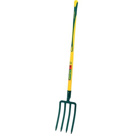 Leborgne – Fourche à bêcher 4 dents triangulaires 8mm – Tête en acier forgé – Manche pomme 100 cm – 432293