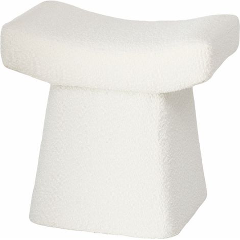 Hocker mit Plüschbezug LIDAL, Höhe 45 cm (1/3)