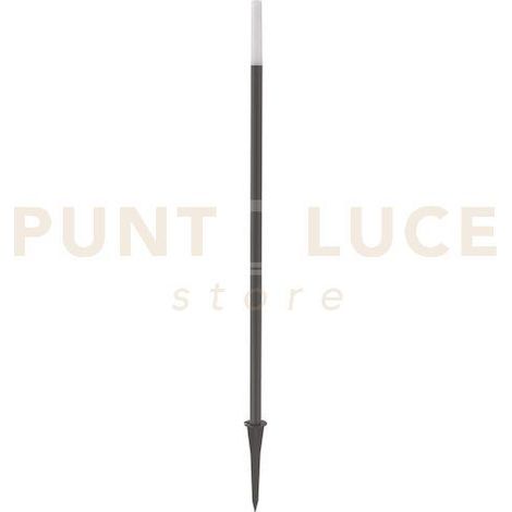 GES2434N PALETTO UN ALLUMINIO E METACRILATO LED 4000K 268LM 3W CON PICCHETTO GRIGIO ANTRACITE H.80CM
