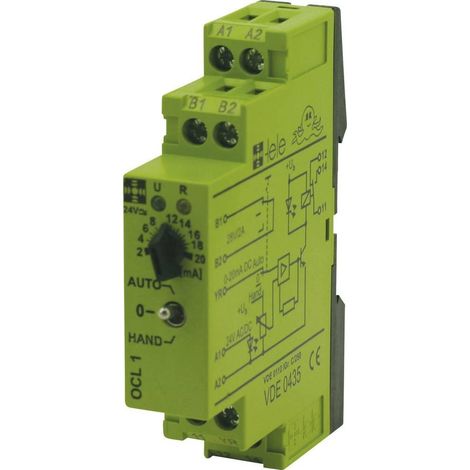 Relé compacto Tele OCL1 negro 24 V AC DC