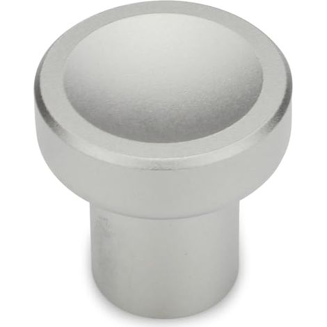 Ganter Normelemente GN 676.5-31-M8-A Bouton moleté en acier inoxydable, argent, diamètre de la poignée : 31 mm Filetage : M8 (1/3)