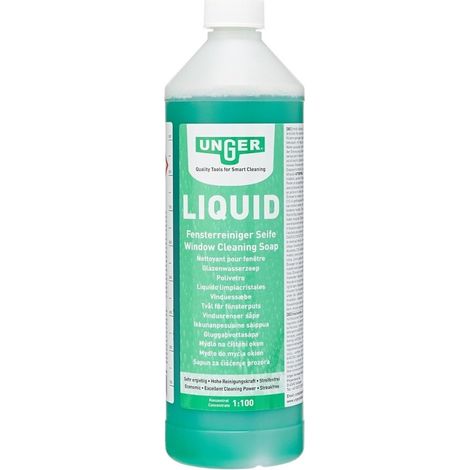Unger Liquid Detergente Professionale per  Lavavetri, Formato da 1L