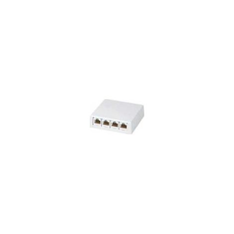 Panduit 4-port Outlet Without Moduls séparateur voix-données Blanc