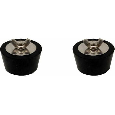 Tapones anticongelación para piscinas, tapones de goma expansibles, accesorios de mantenimiento invernal para piscinas y spas, 2 pulgadas, 2 unidades (1/4)
