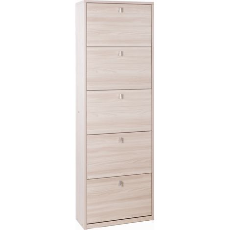 Armadio scarpiera slim olmo con 5 ripiani a ribalta. (1/5)