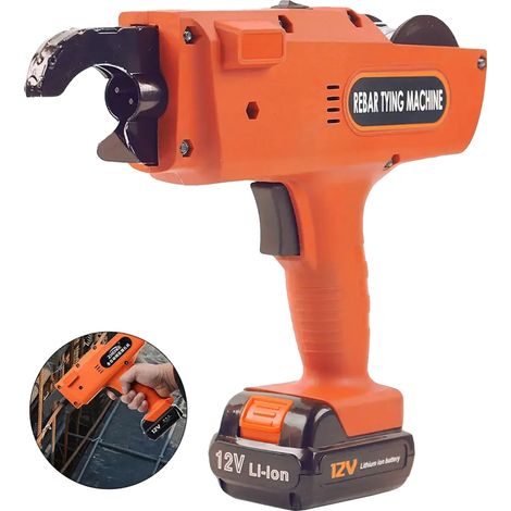 Machine à lier, moteur 12V, batterie 13200mAh, fil de ligature de 110m, diamètre du fil de 0,8mm, 27,5 x 6,5 x 24 cm (1/5)