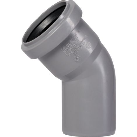 HT Bogen mit Muffe und Gummidichtung HT-Rohrbogen DN50 45° HTB (1/5)