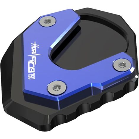 (Bleu CB750HORNET) Compatible avec HONDA CB750 CB 750 600 900 CB600F 900F HORNET - Accessoires moto - Extension de béquille latérale - Plaque de support - Maxpower (1/4)