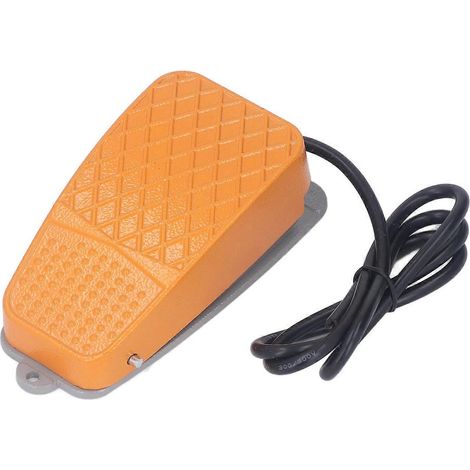 Interrupteur à pédale, normalement fermé, maintenir la pédale enfoncée pour allumer, 10 A, 250 V, pour outils électriques industriels, scies de table (1/4)