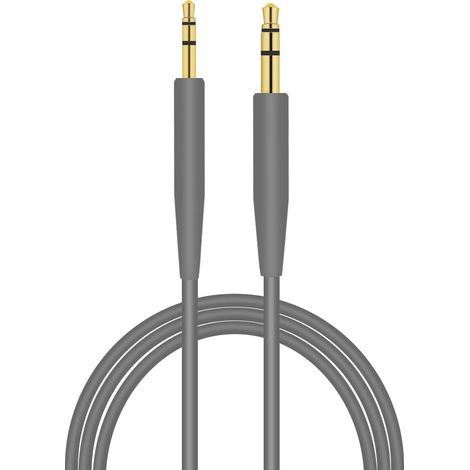 1 Câble jack stéréo, connecteur 3,5 mm vers 2,5 mm, plaqué or, matériau TEP, pour casque Bose oe2 oe2i AE2 QC25 QC35