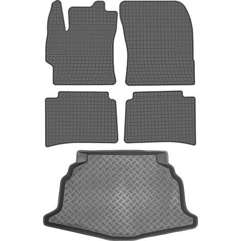 Toyota Corolla XII Hatchback de 2018 (JUEGO) - Alfombrillas de goma para coche + alfombrilla para maletero