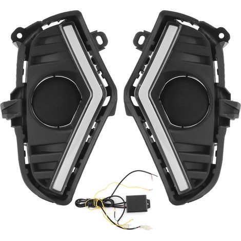 2pcs Feux de Jour LED avec Anti-brouillard, Accessoire Auto Compatible RAV4 2019-2020 (1/5)