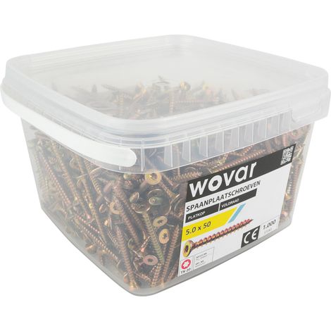 Seau-avantage Vis aggloméré Jaune zingué 5,0 x 50 mm Torx 20
