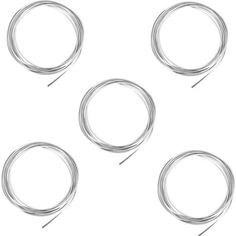 Convient pour un ensemble de 5 pièces de baguettes chromées de 6 mètres (20 pieds) pour la protection des bords de portières de voiture contre les rayures, couleur argent. (1/5)