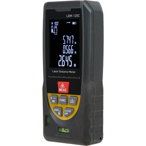 Laser-Entfernungsmesser LDM-120C Hochpräziser, blendfreier Laser-Infrarot-Entfernungsmesser mit elektronischem Lineal (1/5)