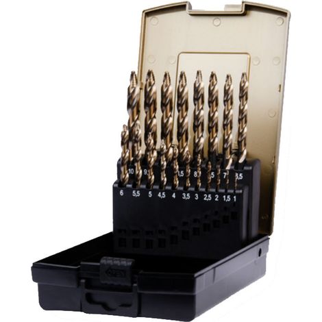 SCHILL Coffret 19 forets HSS Co5 PROSTEP DIN338 - 00441E19