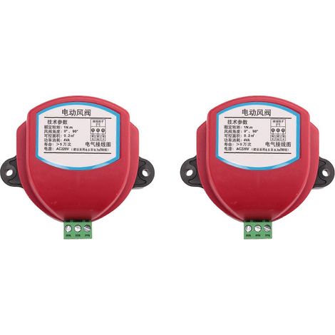 Actionneur 2 x 220 V pour clapet anti-retour électrique, moteur de clapet anti-retour 1 Nm pour conduit de ventilation. (1/5)
