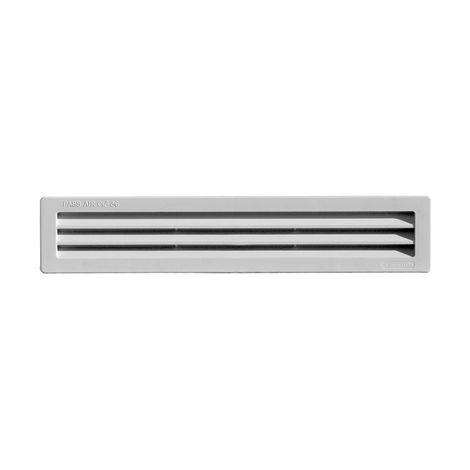 Griglia da incasso con rete l. 305 x h. 60 mm bianco