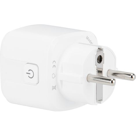 Mini prise connectée WiFi, programmateur prise intelligente, contrôle vocal compatible Alexa Google Home, EU 100-240V (1/5)