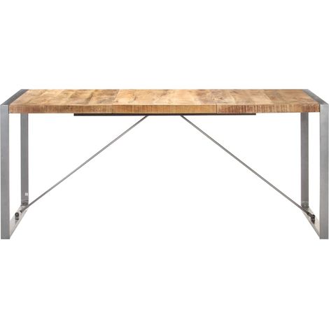 Maison Exclusive - Esstisch 180x90x75 cm Raues Mango-Massivholz (1/5)