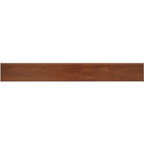 Appuis de fenêtre en bois brun, 100 x 10 x 4,5 cm, en PVC. (1/5)