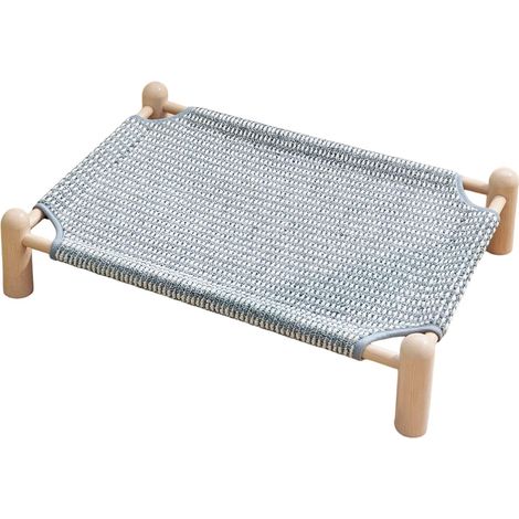 Lit Hamac pour Chat Mobilier Résistant à l'Humidité pour Toutes Saisons Lit Surélevé pour Chat d'Intérieur pour Petites Races Animaux (1/5)
