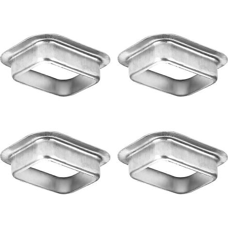 Uscita per grondaia in alluminio stile K – 5 × 7,5 cm (2 × 3") – convoglia l'acqua piovana e riduce il ristagno – confezione da 4 (1/5)