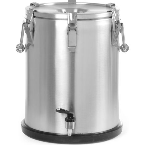 Termo de acero inoxidable con grifo para transporte de alimentos, 25 L - Hendi 710234 (1/5)