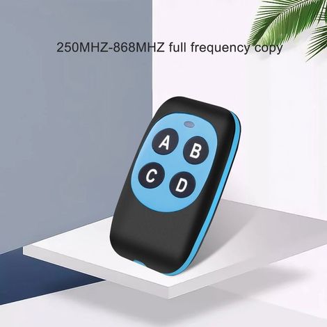 Telecomando per auto multifrequenza 250-868 MHz, duplicatore di telecomandi per apriporta garage, clonazione codice, 4 pulsanti, comodo (1/5)