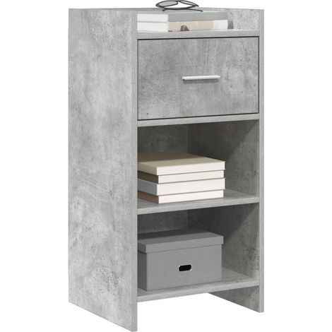 Sideboard/Anrichte/Buffet Betongrau 40 x 36 x 80 cm Holzwerkstoff LXWW420919 (1/5)