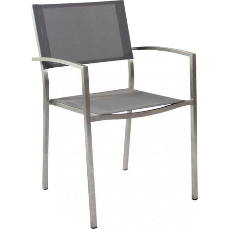 Poltrona Florida 56x57x89 h cm in Textilene Grigio (1/5)