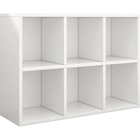 Libreria da 90x30x60 cm, in finitura bianca, ideale per ogni ambiente.