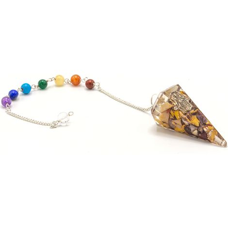 Pendule Chakra Pouvoir Orgonite - Hamsa- Vendu par 1 (1/2)