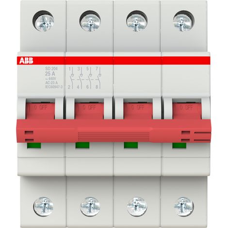 Interruttore sezionatore sd204 25 4p 25a abb m990425 (1/3)