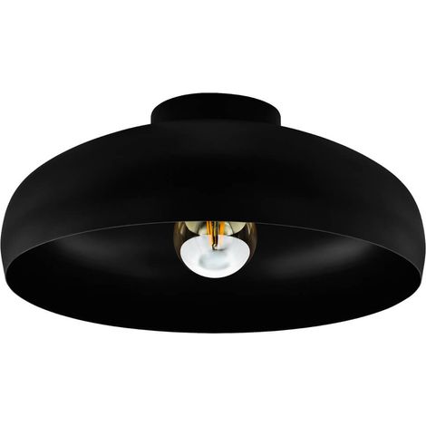 Plafonnier Mogano Black H: 17 Ø: 40cm Dimmable (1/3)