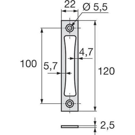 Stremler-assa-abloy Edelstahl-Riegel 22 mm langlebige Sicherheit