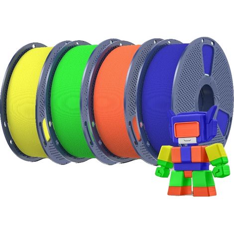 Filamento para impresora 3D, alta velocidad, acabado mate, YL GN o BL (1/2)