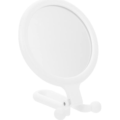 Miroir De Maquillage avec Poignée Pliable Miroir à Main Double Face pour Femmes Pratique