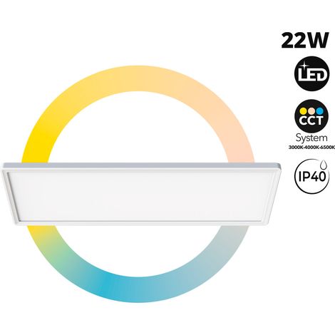 Panel LED Slim - 58x20 Cm - CCT - 22W - IP40