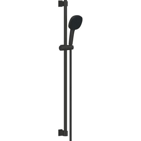 Grohe Vitalio Comfort - Set pomme de douche, barre et flexible, 2 jets, noir mat 269302431 (1/8)