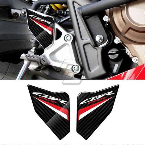 Autocollant antidérapant pour réservoir de carburant Honda CBR650R 19-23, autocollant en forme d'arête de poisson sur le bouchon du réservoir (autocollants pour les côtés gauche et droit). (1/5)