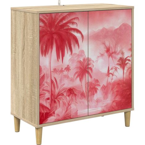 Credenza AACHEN Sonoma 69 x 33 x 75 cm Legno ingegnerizzato vidaXL