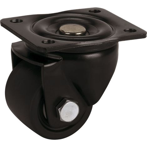 Dörner + Helmer Lenkrolle mit Platte ø 75mm - Möbelrolle belastbar bis 600kg (1/2)