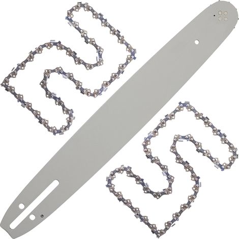 Epée + 2 chaînes de coupe 45cm 18" 1,5mm 0,325" 72TG K095 pour Husqvarna Jonsered Solo NAC (1/5)