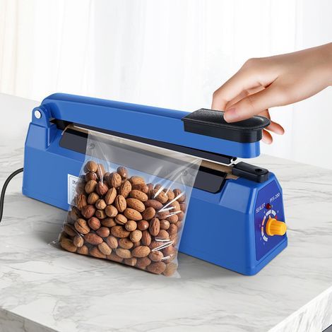 Machine de scellage électrique pour sacs alimentaires, bleue (1/4)