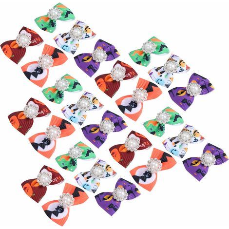 Lot de 25 accessoires de décoration pour animaux de compagnie (chats et chiens) : nœud papillon, idéal pour Noël et Halloween. (1/5)