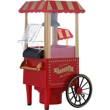 Machine à pop-corn rétro, appareil à air chaud pour la maison, pour des friandises saines et faites maison, idéale pour les soirées cinéma, les soirées pyjama et les fêtes d'enfants. (1/5)