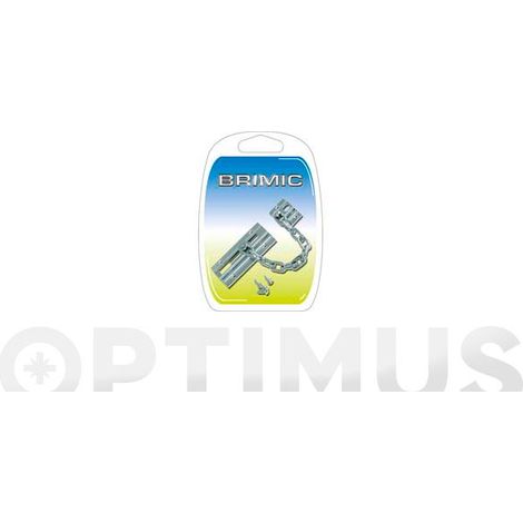 RETENEDOR PUERTA CADENA NIQUELADO 85 X 38 MM - 30504